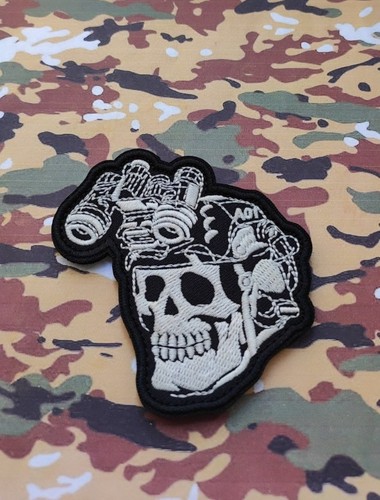 Patch tête mort lunette - tête, de