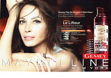 Publicité Advertising 087  2013  Gemey Maybelline  cosmétiques C.Turlington (2 P