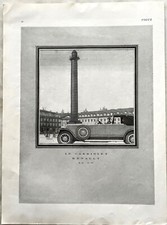 PUBLICITÉ DE PRESSE Février 1926 Le Cabriolet RENAULT 40 CV Place Vendôme