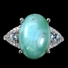 925 Bague en Argent Ovale