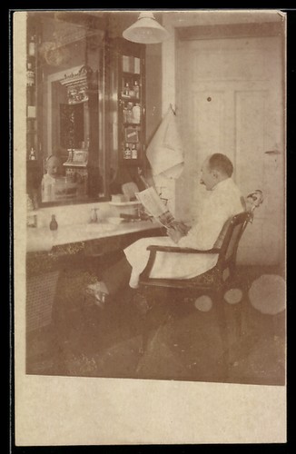 Carte postale photo - , coiffeur