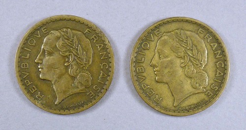 Lot pièces 5 francs - de, 2