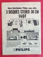 Publicité presse Belge: Tourne-Disques Electrophone PHILIPS & Auto DAFFODIL 1965