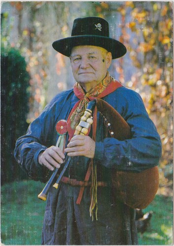 Auvergne joueur cabrette - auvergne,