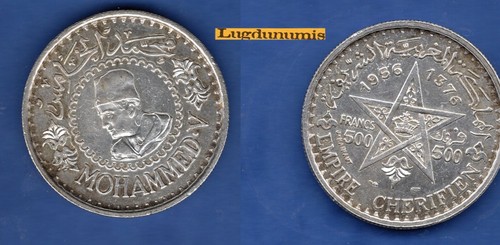 Maroc 500 francs 1956 1376 - maroc,