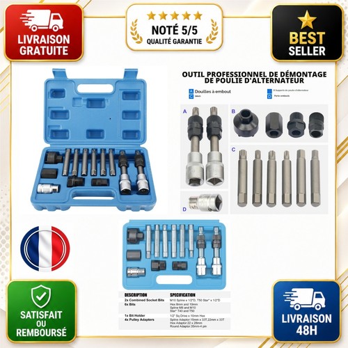 Freetec coffret douille poulie - freetec,