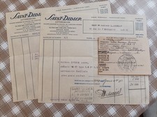 1929 FACTURE  ACHAT voiture