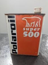 Bidon huile ancien Polaroil 500 bon état vintage Automobile Collection Garage