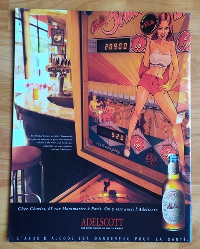 Publicité papier bière - -,