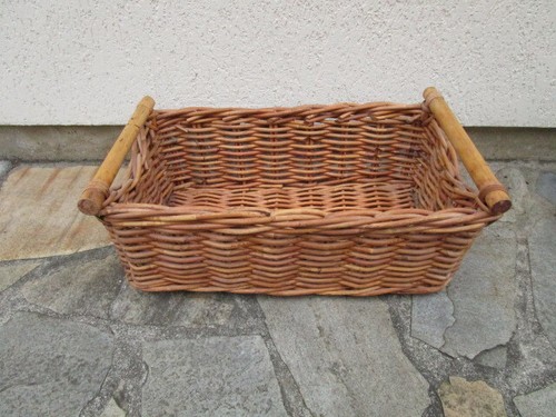 Corbeille osier ancienne - corbeille,
