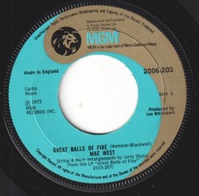 Mae West Great Balls of Fire