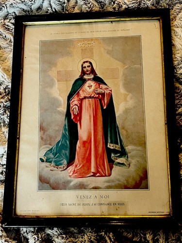 Grand cadre sous verre sacré - cadre,