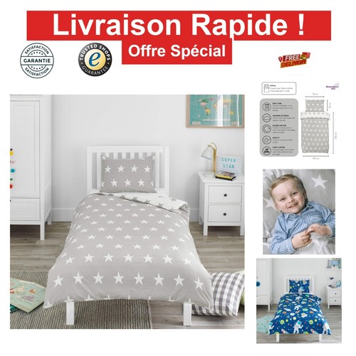 Parure lit enfant étoiles - de,