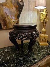 Sellette Asiatique Ancienne XIX Ème S, Bois Noirci