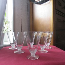 6 verres a eau en cristal
