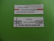 2 étiquettes juke-box SIMON &