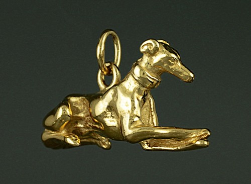 Pendentif chien levrier - ,