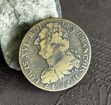 Louis XVI 2 Sols au Faisceau 1792, L'AN 4, La Rochelle.