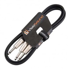 Câble en Y 1,5m jack mono 6,35mm / Câble ampli guitare / Câble divisé clavier