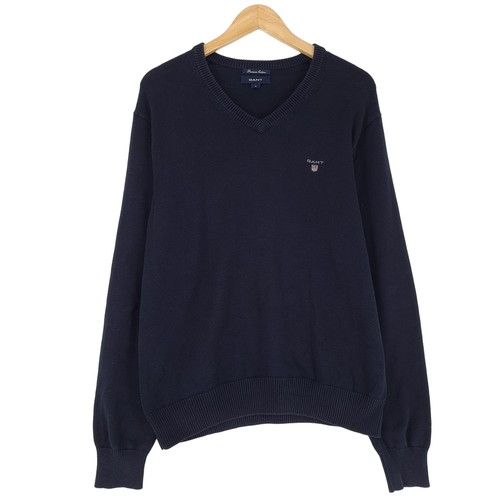 Gant pull over col - v, bleu