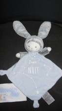 doudou plat ours capuche lapin