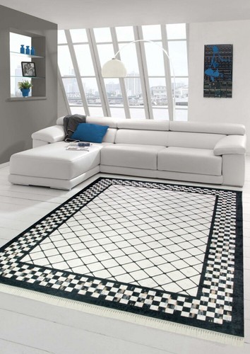 Tapis salon lavable - salon, avec