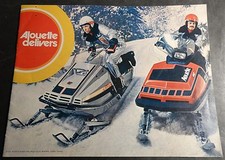 VINTAGE 1974 ALOUETTE SUPER RACE SLEDS SNOWMOBILE SALES BROCHURE 16 PAGES (322)