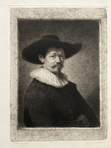 Portrait homme gravure eau - portrait,