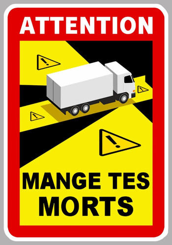 Sticker mange tes morts - sticker,