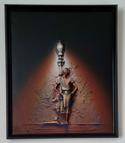 Tableau peinture relief - tableau,