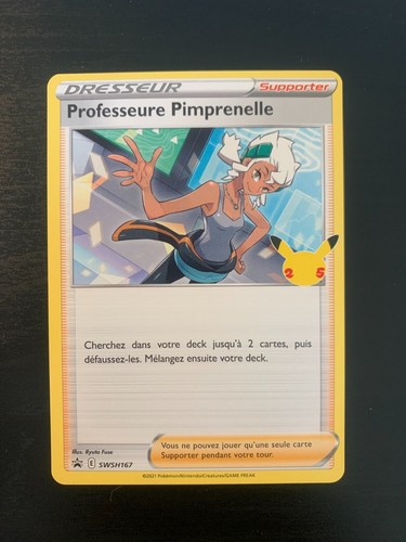 Carte pokémon professeure - carte,