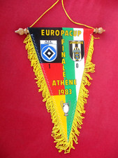HSV HAMBURG JUVENTUS  1983 FINALE COUPE CHAMPIONS C1 fanion pennant football
