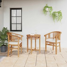 Chaise 2 pcs Marron Bois de