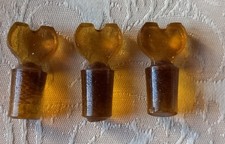 LOT D'ANCIENS  BOUCHONS EN VERRE  FLACON PHARMACIE  HAUTEUR 1,6 CM