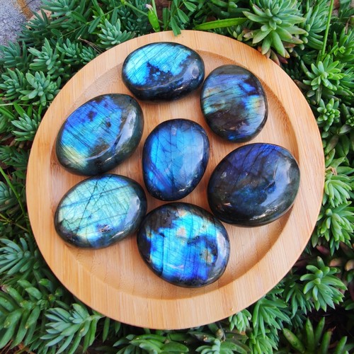 Labradorite galet poli extra