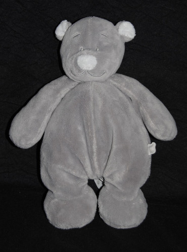 Doudou ours gris noukies - gris,