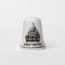 Dé à coudre de collection  porcelaine le Sacré- Coeur Paris