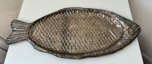 Plateau poisson métal - plateau, à