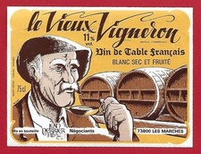 116-60 Etiquette Vin table