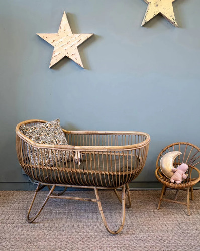 Joseph lit bébé en - le, rotin