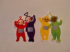 Teletubbies introduit 1996 Ragdoll vintage stickers Po Laa-laa Dipsy RARE