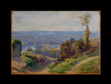 Tableau ancien, Alexandre Bailly 1866-1949. "Paysage."