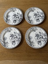 Gien : 4 assiettes en faïence de Gien Modèle  : Tulipes