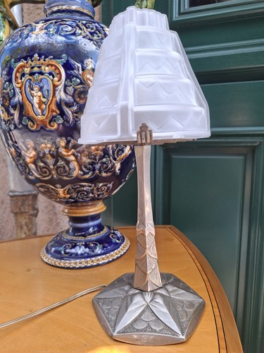 Art déco lampe bronze - déco,