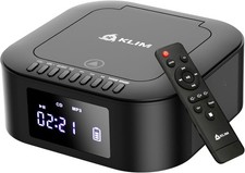 BoomBox Radio FM, CD, Bluetooth, USB, MP3, Extra Bass, Batterie, Klim E1, Argent