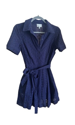 Milly blue mini - mini, belted