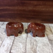 Set Of Two Partylite Elephant