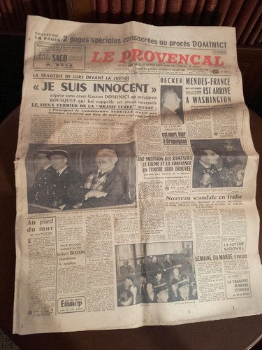 Ancien journal provençal - journal, le