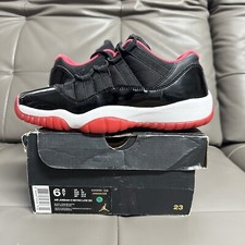Nike Air Jordan 11 BRED Low Enfants GS XI 39 6.5y