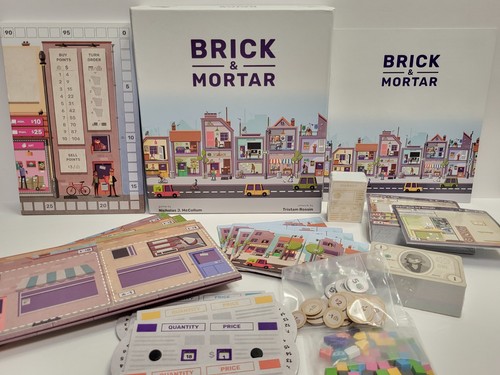 Rare brick mortar board game - brick, &